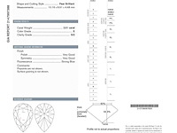Gouden hanger in peer vorm met diamant 2.01 carat, excl. ketting - afbeelding 9 van  10