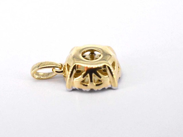Gouden hanger met briljant geslepen diamant - afbeelding 5 van  5