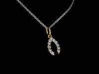 Gouden hanger met briljant geslepen diamanten, excl. ketting - afbeelding 4 van  9