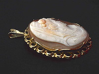 Gouden hanger met camee - afbeelding 6 van  6