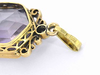 Gouden hanger met diamant en edelsteen, excl. ketting - afbeelding 7 van  9