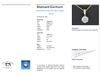 Gouden hanger met diamanten en een briljant - afbeelding 3 van  8
