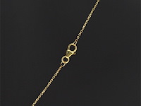 Gouden hanger met diamanten en multicolour saffieren, excl. ketting - afbeelding 5 van  9