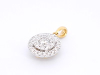 Gouden hanger met diamanten, excl. ketting - afbeelding 6 van  10