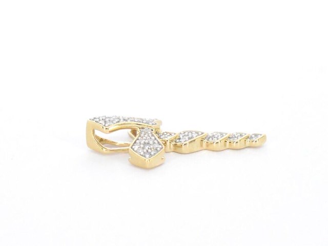 Gouden hanger met diamanten, excl. ketting - afbeelding 5 van  8