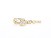 Gouden hanger met diamanten, excl. ketting - afbeelding 5 van  8