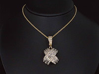 Gouden hanger met diamanten, excl. ketting - afbeelding 2 van  6