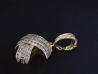 Gouden hanger met diamanten, excl. ketting - afbeelding 5 van  6