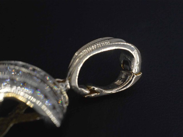 Gouden hanger met diamanten, excl. ketting - afbeelding 6 van  6