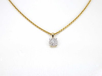 Gouden hanger met diamanten - afbeelding 2 van  8