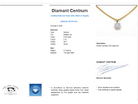 Gouden hanger met diamanten - afbeelding 3 van  8