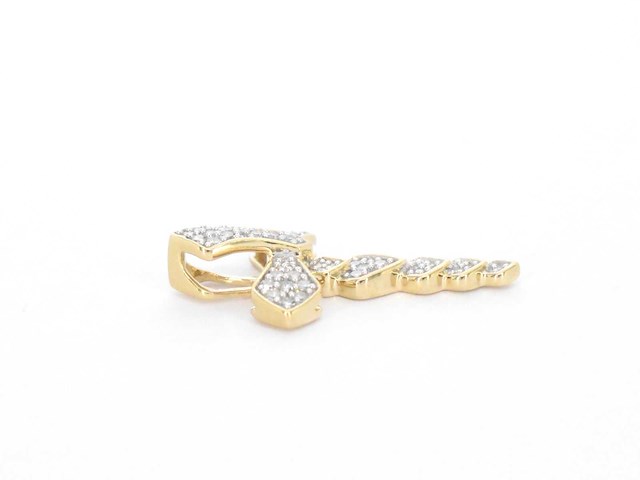 Gouden hanger met diamanten - afbeelding 6 van  7