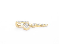 Gouden hanger met diamanten - afbeelding 6 van  7