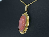 Gouden hanger met edelsteen - afbeelding 3 van  9