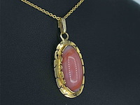 Gouden hanger met edelsteen - afbeelding 4 van  9