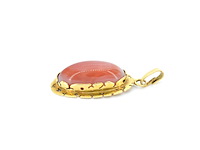 Gouden hanger met edelsteen - afbeelding 5 van  9