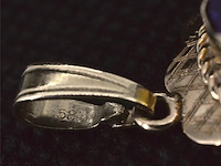 Gouden hanger met een natuurlijke amethist, excl. ketting - afbeelding 5 van  5