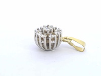 Gouden hanger met natuurliijke diamanten - afbeelding 9 van  10