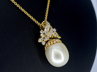 Gouden hanger met parel - afbeelding 5 van  10