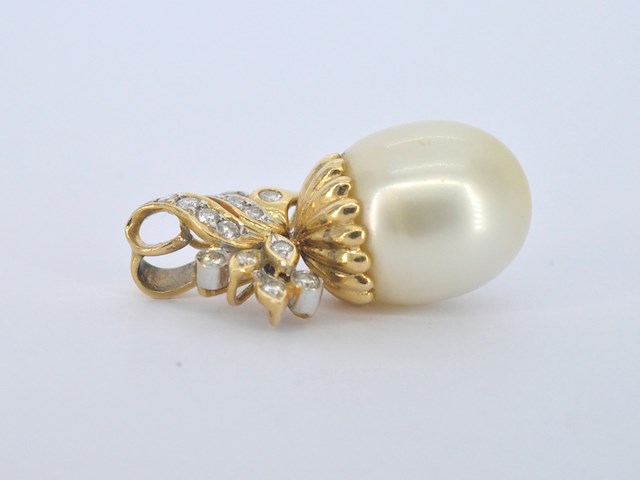 Gouden hanger met parel - afbeelding 6 van  10