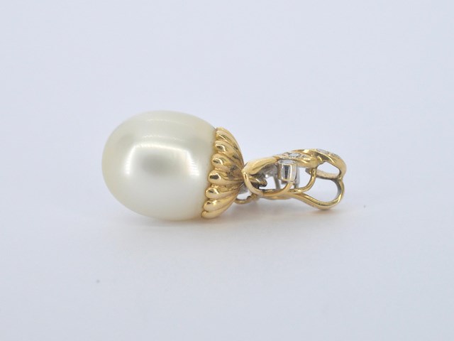 Gouden hanger met parel - afbeelding 7 van  10