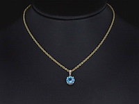 Gouden hanger met topaas, excl. ketting - afbeelding 2 van  7