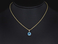 Gouden hanger met topaas - afbeelding 2 van  7