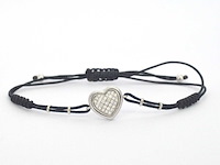 Gouden hart armband met diamanten - afbeelding 6 van  9