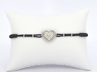 Gouden hart armband met diamanten - afbeelding 1 van  7