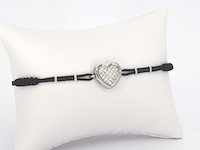 Gouden hart armband met diamanten - afbeelding 4 van  7