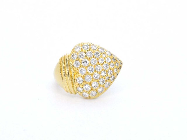 Gouden hart ring met diamant - afbeelding 8 van  10
