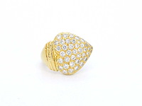 Gouden hart ring met diamant - afbeelding 8 van  10