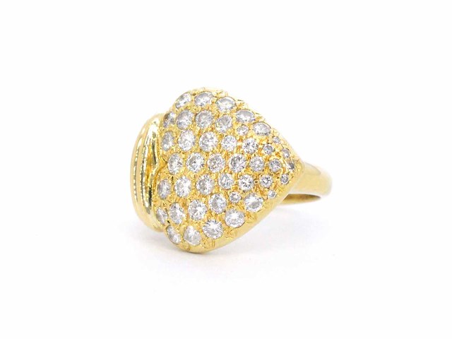 Gouden hart ring met diamant - afbeelding 10 van  10