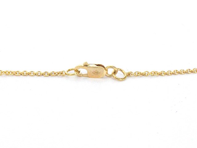 Gouden hartvormige hanger en collier vol met diamanten - afbeelding 10 van  12