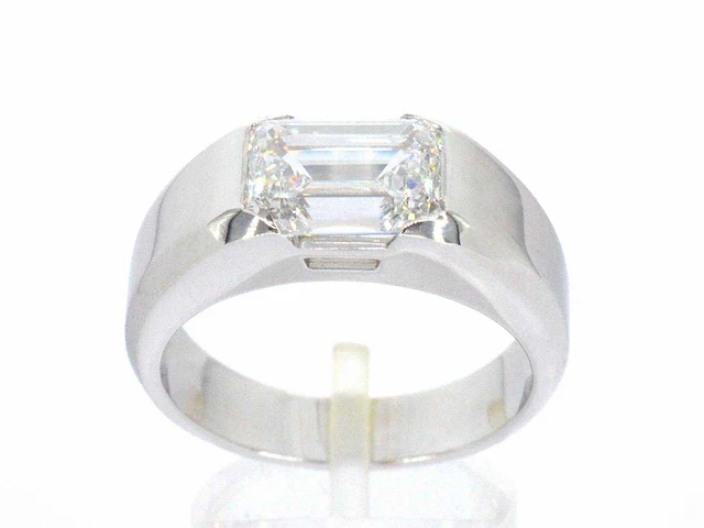 Gouden herenring diamant 1.50 ct - afbeelding 3 van  9
