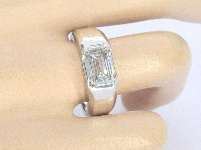 Gouden herenring diamant 1.50 ct - afbeelding 4 van  9