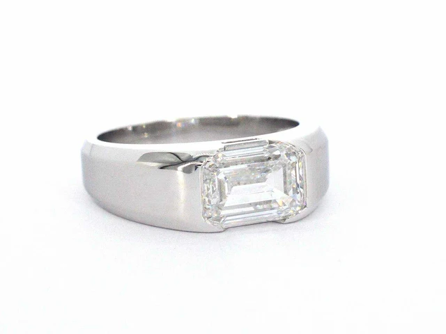 Gouden herenring diamant 1.50 ct - afbeelding 7 van  9