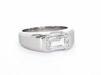 Gouden herenring diamant 1.50 ct - afbeelding 7 van  9