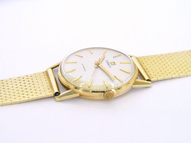 Gouden horloge tissot - afbeelding 3 van  13