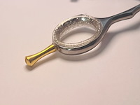 Gouden kappersschaar 14kt goldplated - afbeelding 5 van  7