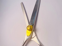 Gouden kappersschaar 14kt goldplated - afbeelding 2 van  7