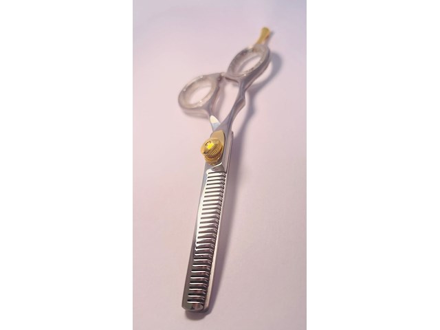 Gouden kappersschaar 14kt goldplated - afbeelding 3 van  7