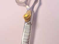 Gouden kappersschaar 14kt goldplated - afbeelding 3 van  7