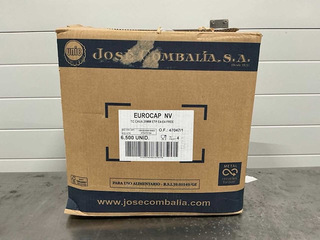 Gouden kroonkurken 29mm (6500x) - afbeelding 1 van  7