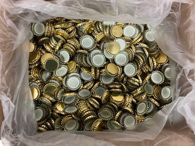 Gouden kroonkurken 29mm (6500x) - afbeelding 7 van  7