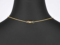 Gouden love collier met diamanten - afbeelding 6 van  8