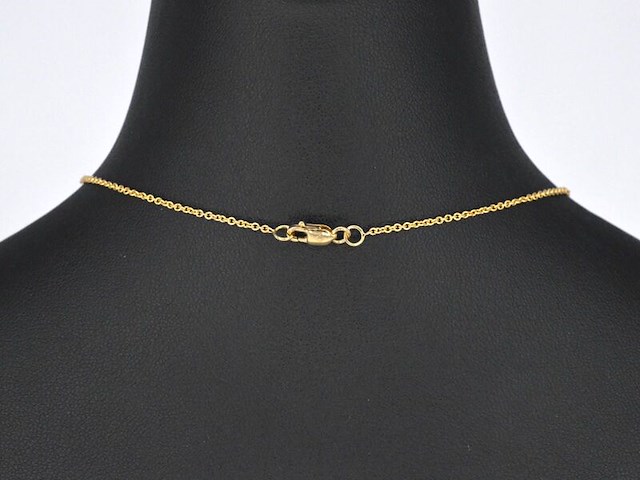 Gouden 'love' collier met diamanten - afbeelding 5 van  7