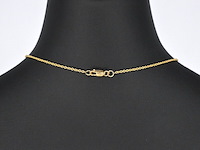 Gouden 'love' collier met diamanten - afbeelding 5 van  7