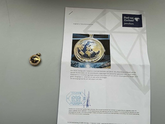 Gouden medallion - afbeelding 2 van  9