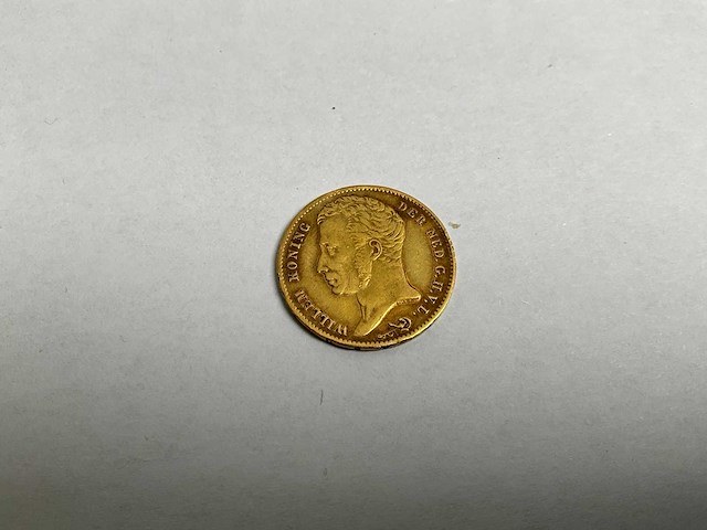 Gouden munt 10 gulden, willem i, 1828 - afbeelding 3 van  4